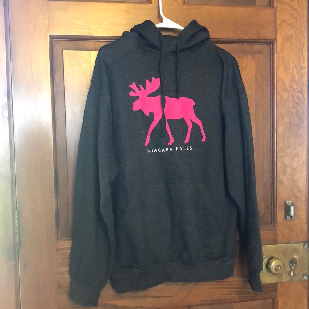 Niagra Falls moose hoodie, size large, NWOT